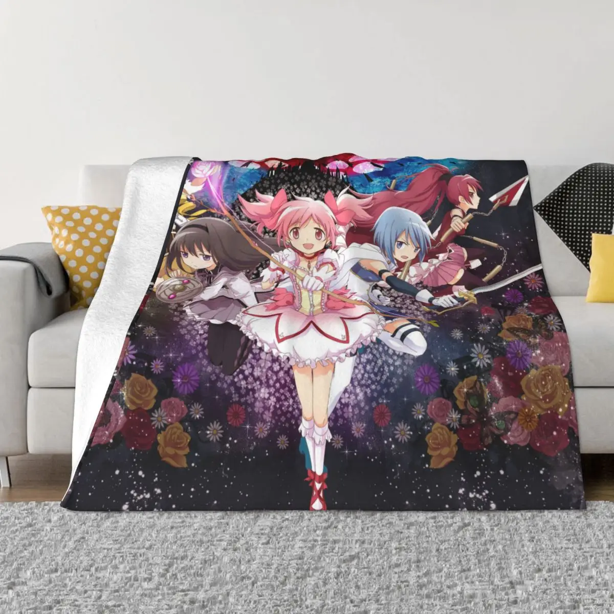 

Мягкое фланелевое одеяло Puella Magi Madoka Magica
