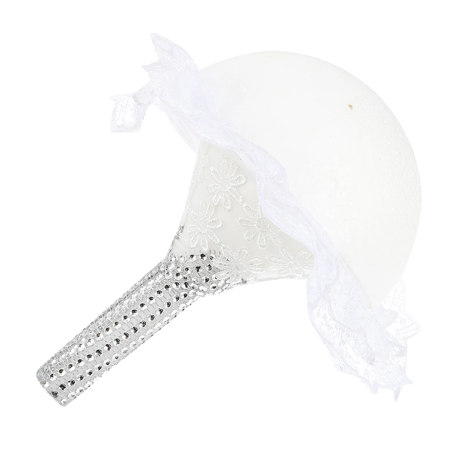 

Bouquet Holder Flower Foam Wedding Floral Handle Holders Bridal Bride Flowers Diy Bouquets Fresh Artificial Lace Arrangement