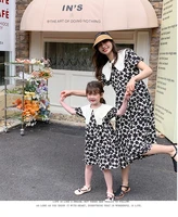 mom and baby girl matching dresses mum and daughter matching frock robe clothing casual summer women dress parent child clothes