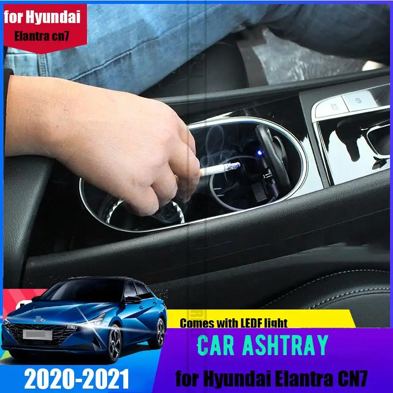 

For Hyundai Elantra CN7 2021 car central control water cup position modification ashtray storage tank interior Avante