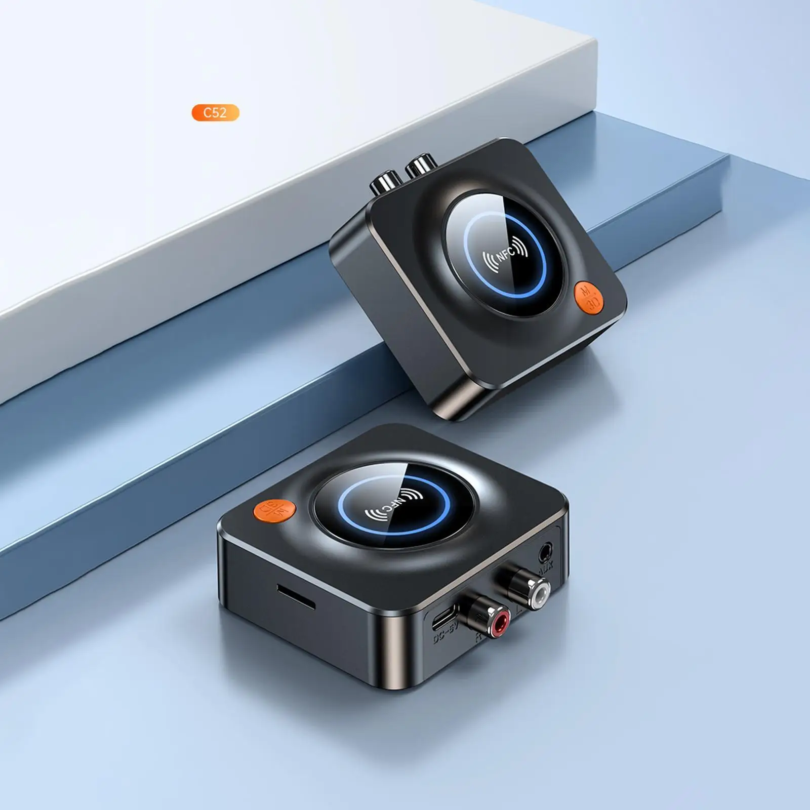 

1pcs Car 2rca Bluetooth 5.1 Audio Receiver Stereo Music Jack Auxiliary Wireless Adapter For Speaker Car Kit Tf Card Playbac C4d3