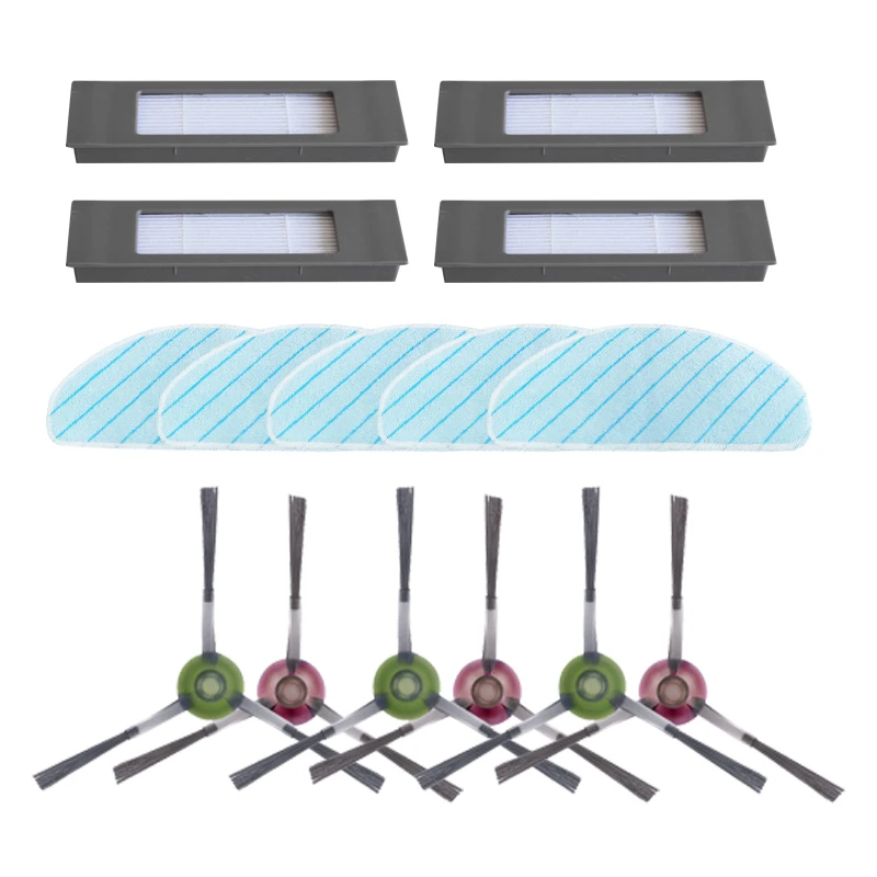 

Side Brush Mopping Mop Cloth Filter For Ecovacs Deebot Ozmo T9 AIVI T9 AIVI + T9 PRO T9 MAX T9 Robot Vacuum Cleaner Part
