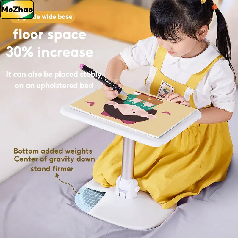 MoZhao Children's Reading Bookshelf Desktop Floor Bed Reading Adjustable Baby Book Stand Picture Book Drawing Writing Stand