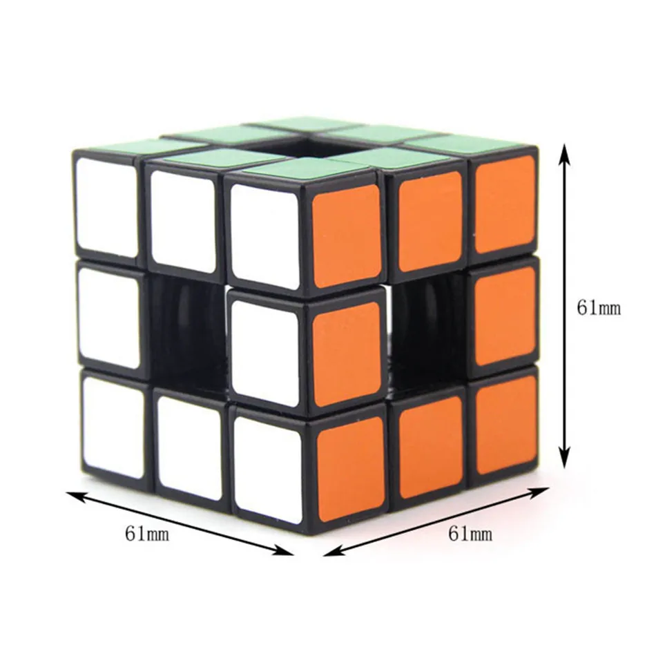 LanLan 3x3x3 Hollow Magic Speed Cube Stickerless Professional Fidget Toys LanLan Void Cube Cubo Magico Puzzle images - 6