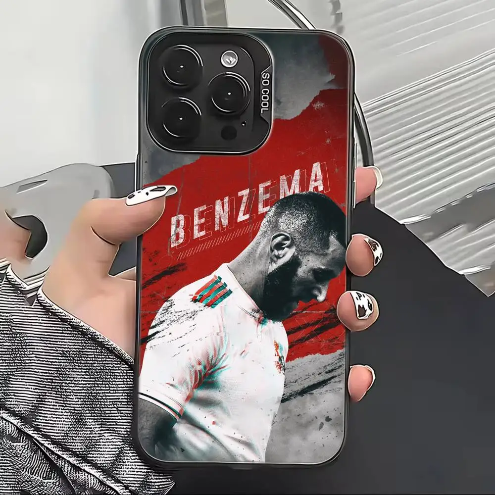 Фото Чехол для телефона K-Karim Benzema Football Cheer для iPhone 17, 16, 15, 14, 13, 12, 11 Plus, Pro Max, XS, цветной, с серебряным покрытием внутри №3