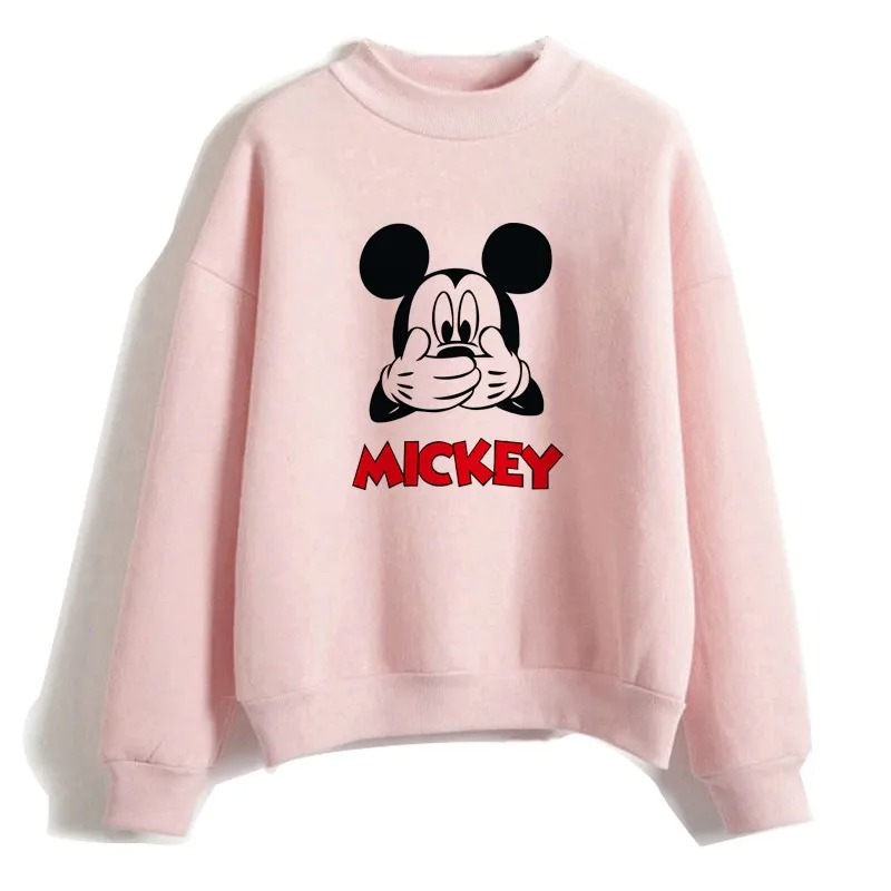 

Mickey Mouse Minnie Mouse Kawaii Streetwear Hoodie Fashion Spring Autumn Women's Sweater Long Sleeve Autumn Korea Pullover 2022