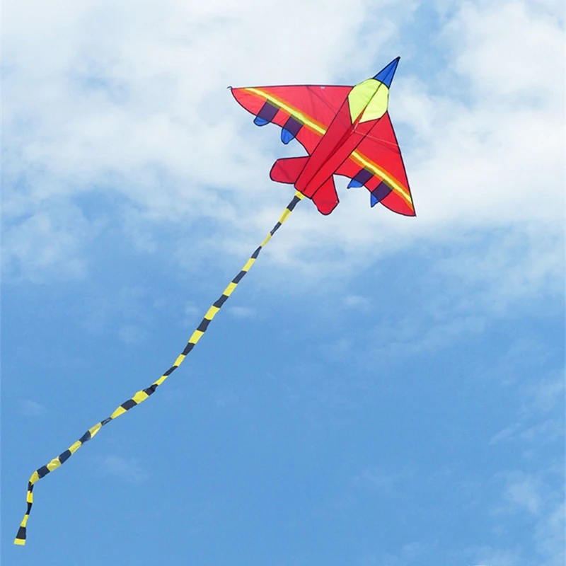 

Colorful Kite Triangle Wind Kite with Long Tail Party & Outdoor Toy Sports Accs Easy to Fly for Kids Beginners