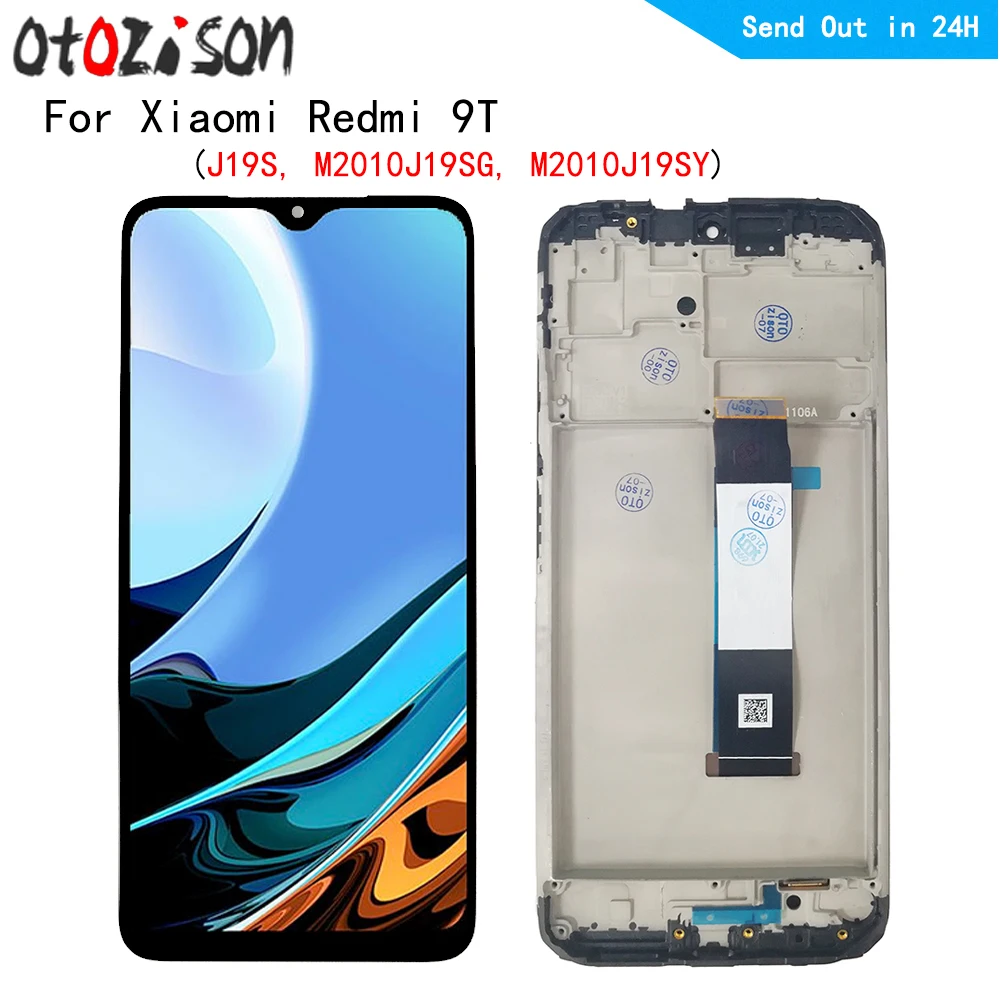 6 53-дюймовый IPS ЖК-дисплей для Xiaomi Redmi 9T J19S M2010J19SG M2010J19SY + дигитайзер сенсорного