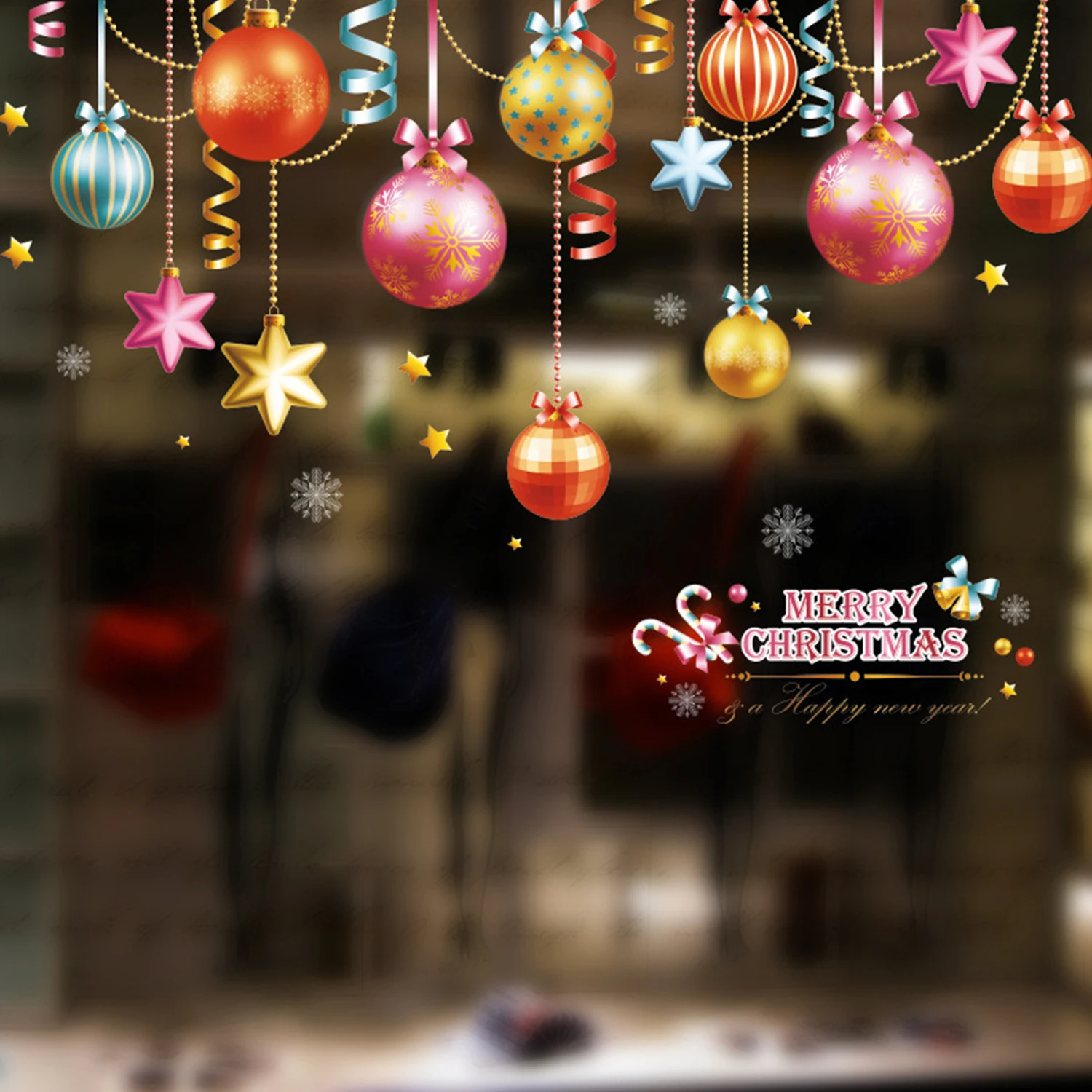 

Рождественские наклейки на стекло KAIGOTOQIGO