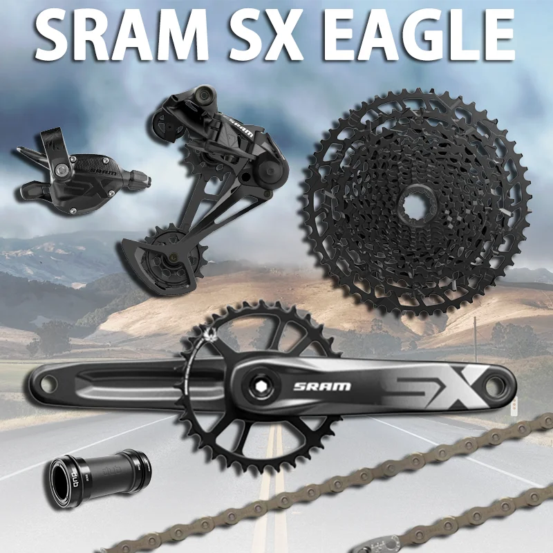 

2021 SRAM SX EAGLE 1x12 12 Speed MTB Groupset Kit DUB Trigger Shifter Rear Derailleur Crankset Chain with PG 1210 1230 Cassette