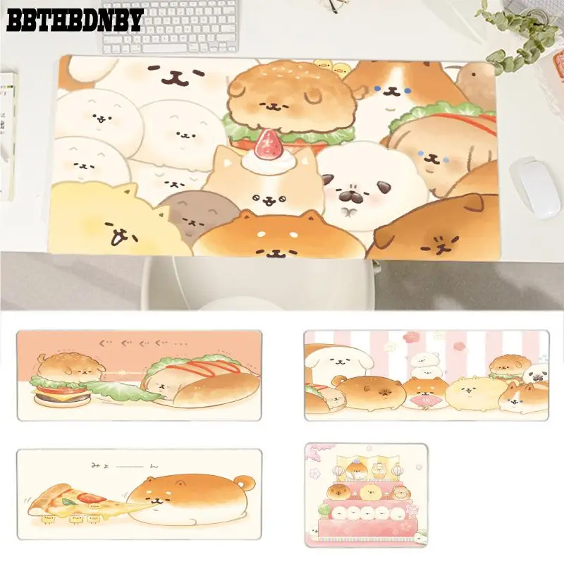 

BBTHBDNBY Shiba Inu cute dog Cool Large Gaming Mouse Pad XL Locking Edge Size for for Cs Go LOL Game Player PC Computer Laptop