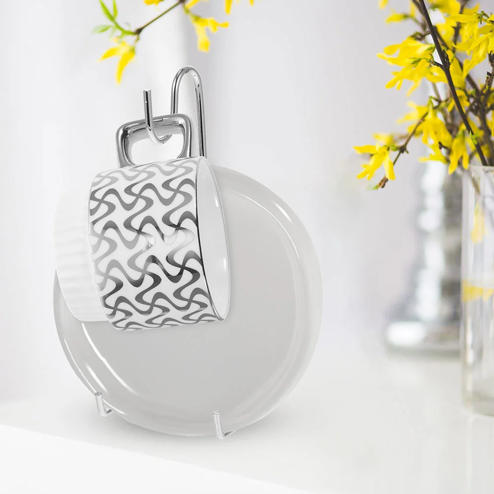 

Coffee Cup Holder Mug Rack Display Tea Organizer Cabinet Plate Shelf Storage Set