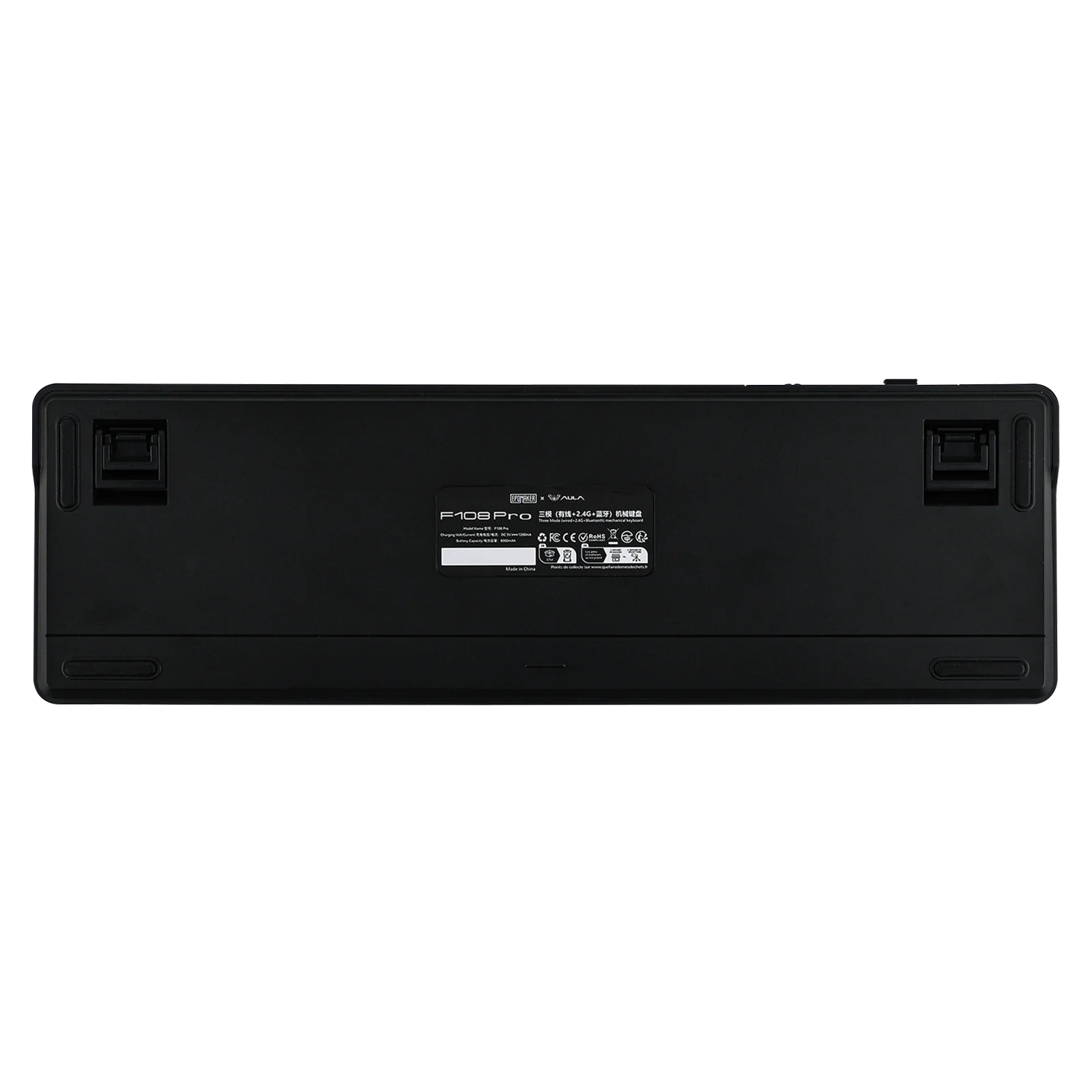Фото EPOMAKER X AULA F108 PRO Полноразмерная 100% раскладка ANSI с возможностью горячей замены, проводная/2,4 ГГц/Bluetooth, беспроводная механическая клавиатура с RGB-подсветкой №3