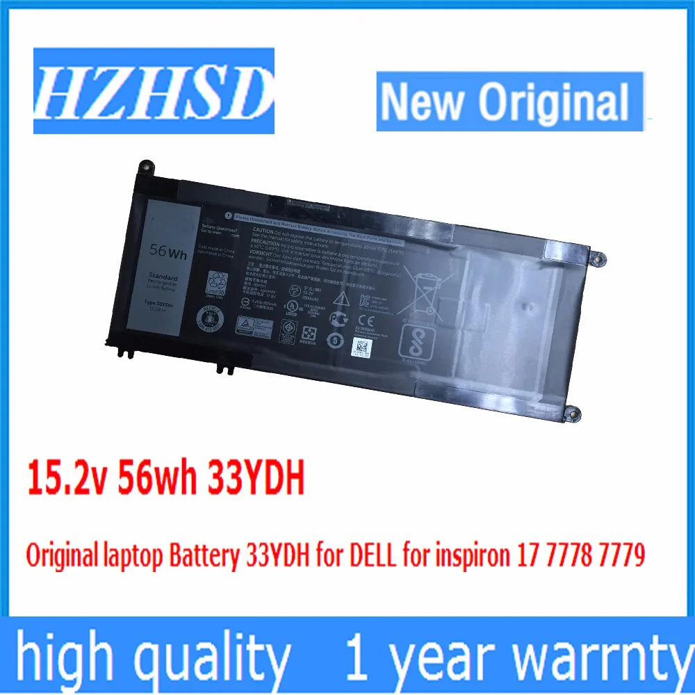 

Оригинальный аккумулятор для ноутбука Dell Inspiron 17 15,2 7778 7779 15 7773 G3 15 7577 3579 17 5587 3779 P30E 99NF2, 7588 в, 56WH 33YDH