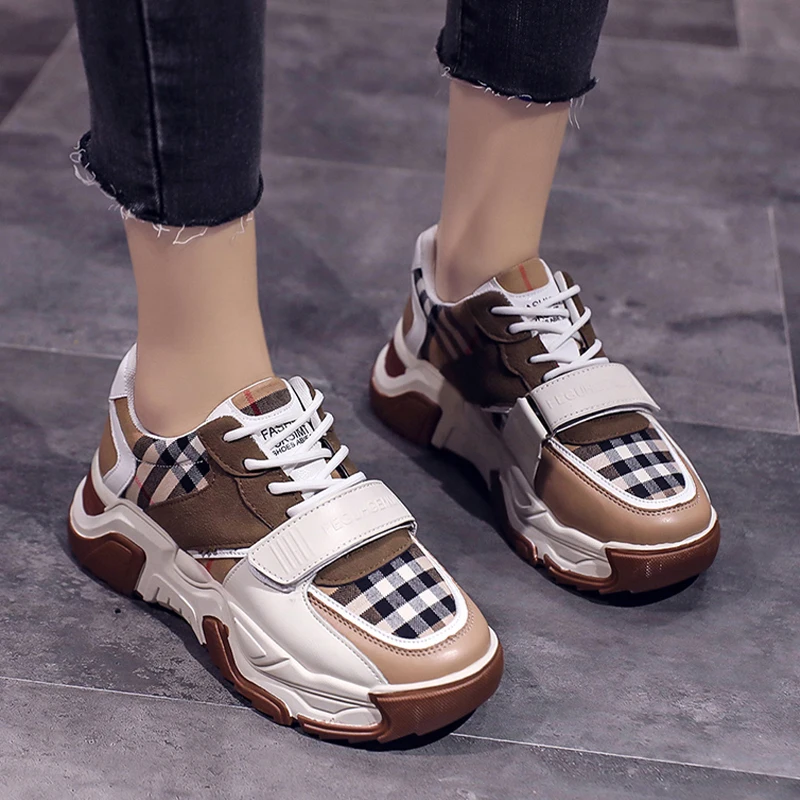 

2023 Autumn Platform Women Casual Sneakers Flats Lace Up Sport Shoes Cozy Fashion Dress Running Women Travel Walking New Shoes