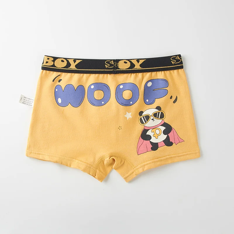 

Children's underwear boys' flat angle fine shuttle cotton medium and large children's Shorts 3 children's Boys 12 children's