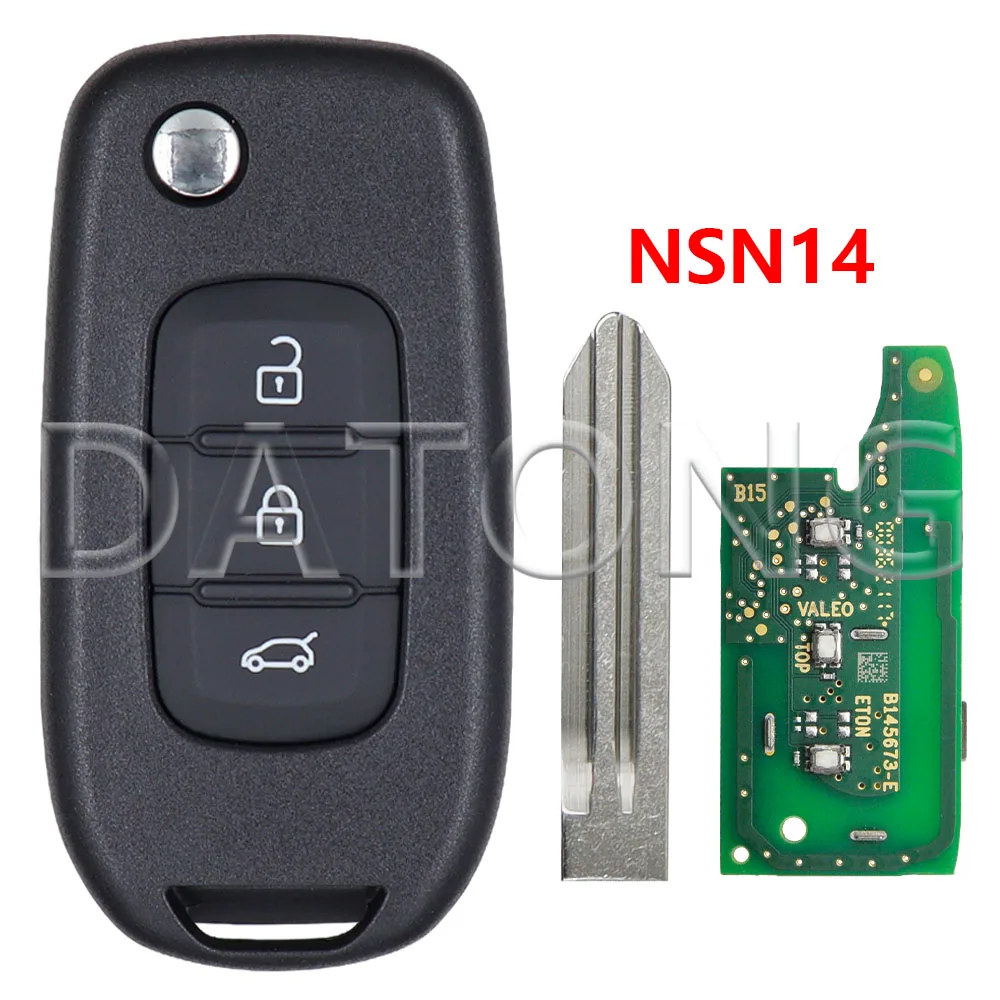 

Оригинальная печатная плата Datong World 4A Chip 433MHz Flip Car Ramote Key для Renault Sandero