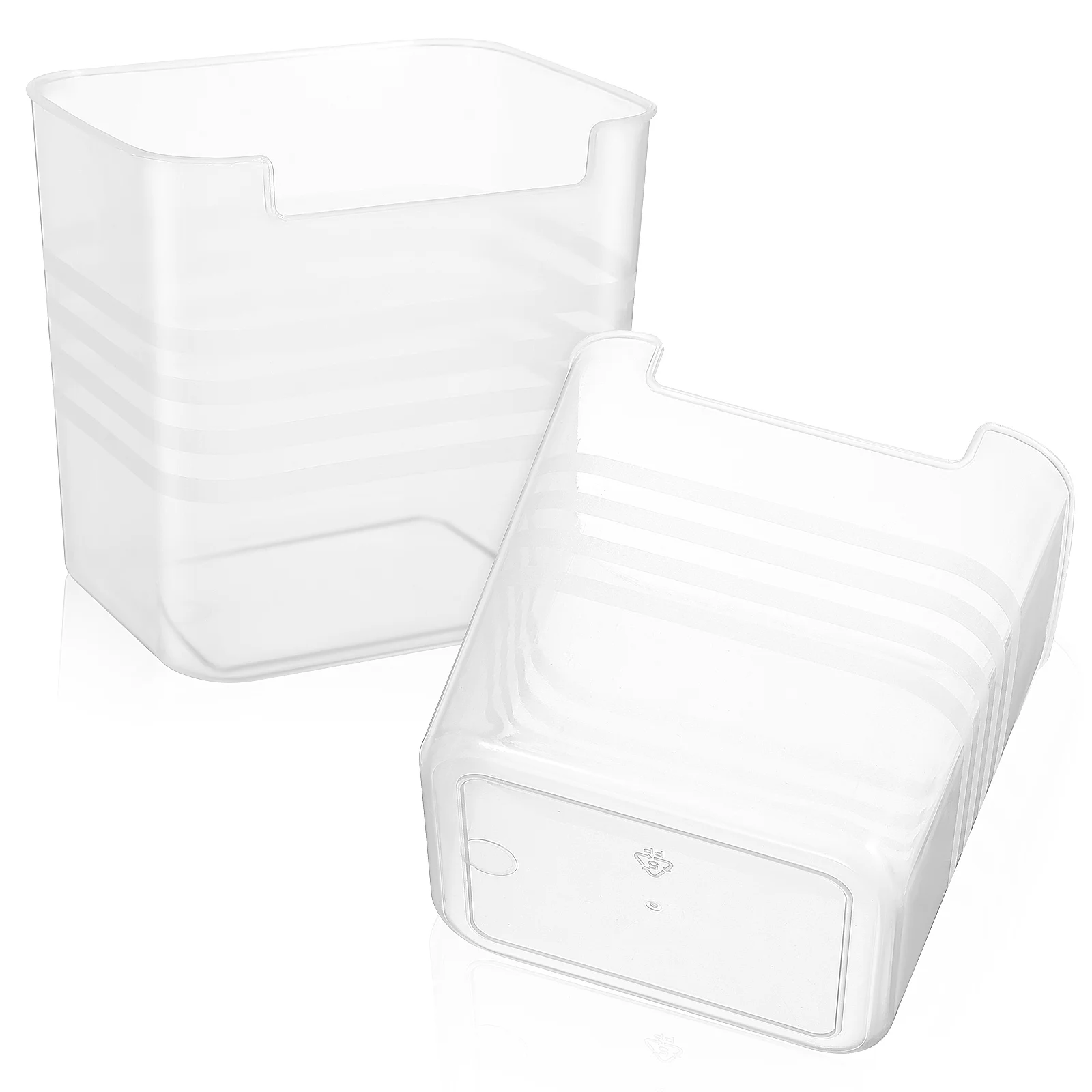 

2 Pcs Storage Rack Multifunctional Storage Box Side Door Plastic Can Organizer Fridge