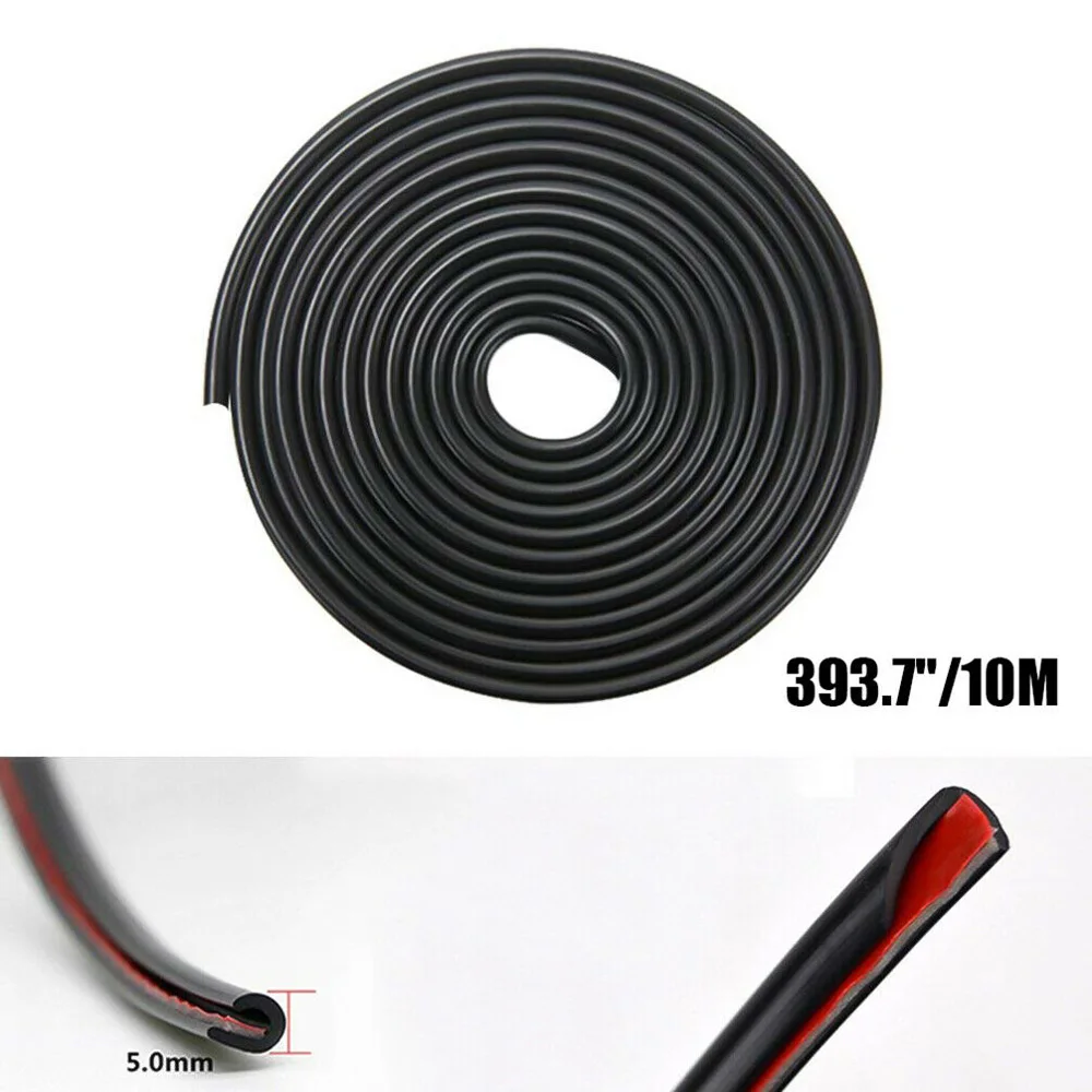 

Durable New Practical Useful Sealing strip U Shape 32ft Accessories Auto Black Car Door Edge Molding Protector