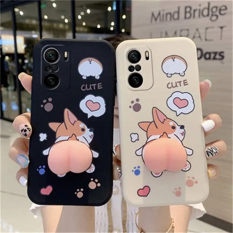 

Cute Cartoon Phone Case for xiaomi 11 10 9 8 10Pro 10lite Straight Edge All-inclusive Protective Silicone Bumper Soft Cover