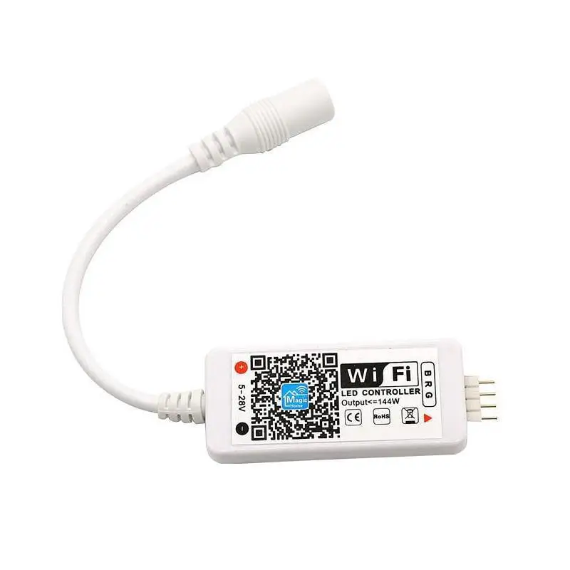 

LED WiFi Remote Controller Works with Alexa/Google Home Voice Control for 5050/3528 RGB LED Strip Lights Change/Dimmer/Timer/Sou