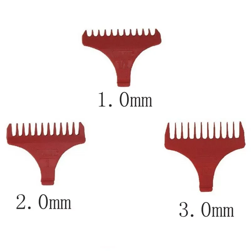 

Направляющие для резки премиум-класса, расчески для отделения отделки 5 звезд, 1 мм/2 мм/3 мм, красный (3 шт./лот)