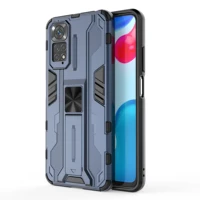 luxury shockproof armor phone case for xiaomi redmi 10 10 prime note 9 9s 10 10s 11 pro max 4g 5g magnetic invisible stand cover