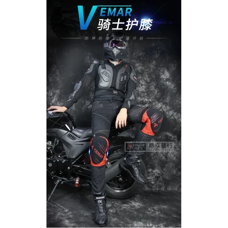 Регулируемые мотоциклетные наколенники Vemar для мотокросса катание на лыжах MTB DH