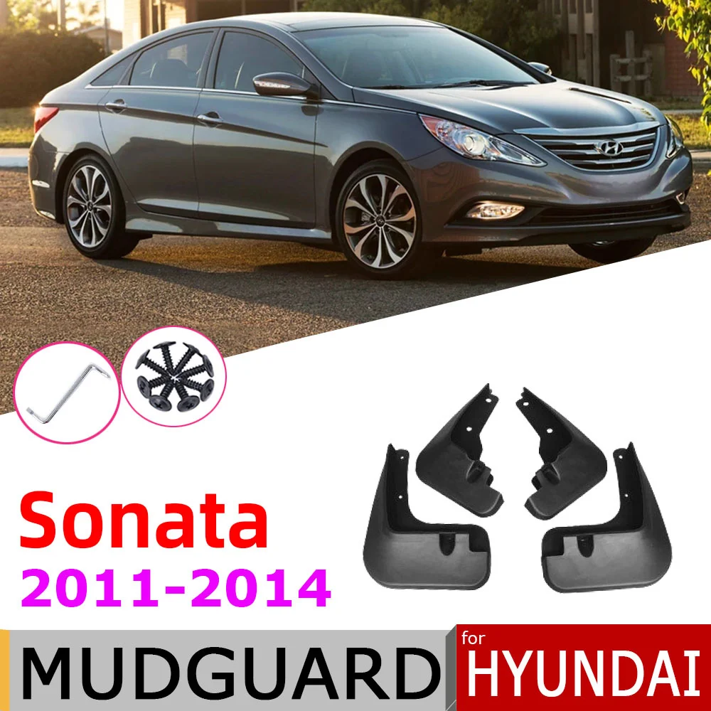 

Фотосессия для Hyundai Sonata YF i45 6-го поколения 2014 2013 2012 2011 брызговики от грязи