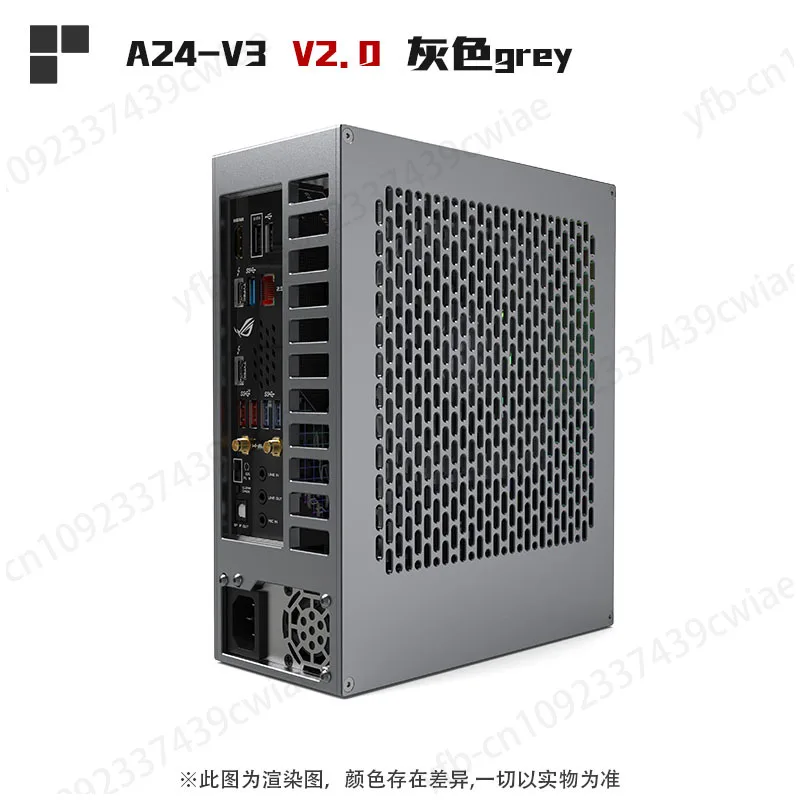 Lzmod 4-литровый мини-телефон A24-V3 2 0 ядерный дисплей 1u power itx корпус полностью из