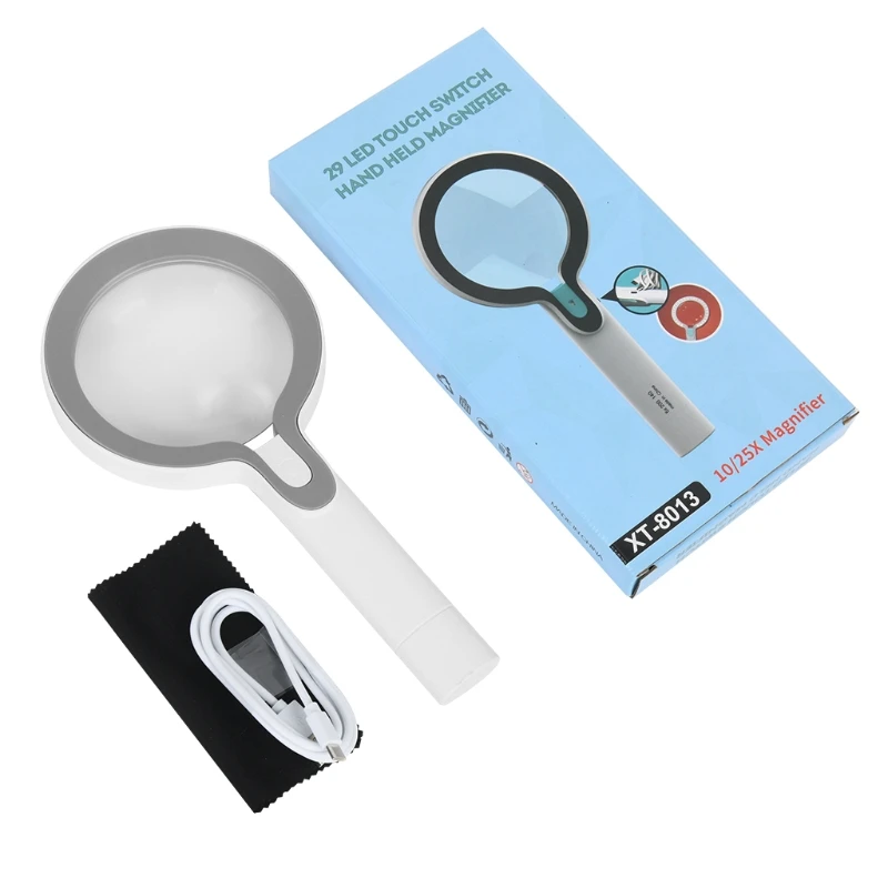 

Magnifying Glass Wide Horizontal Lens( 5X 10XMagnification)- W/Large Viewing Area Ideal for Reading Small Prints