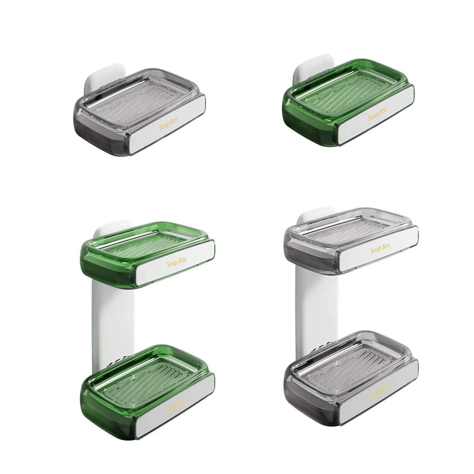 

Plastic Bathroom Soap Dish Creative Decorative Soap Dish for Kitchen Bathroom Wall