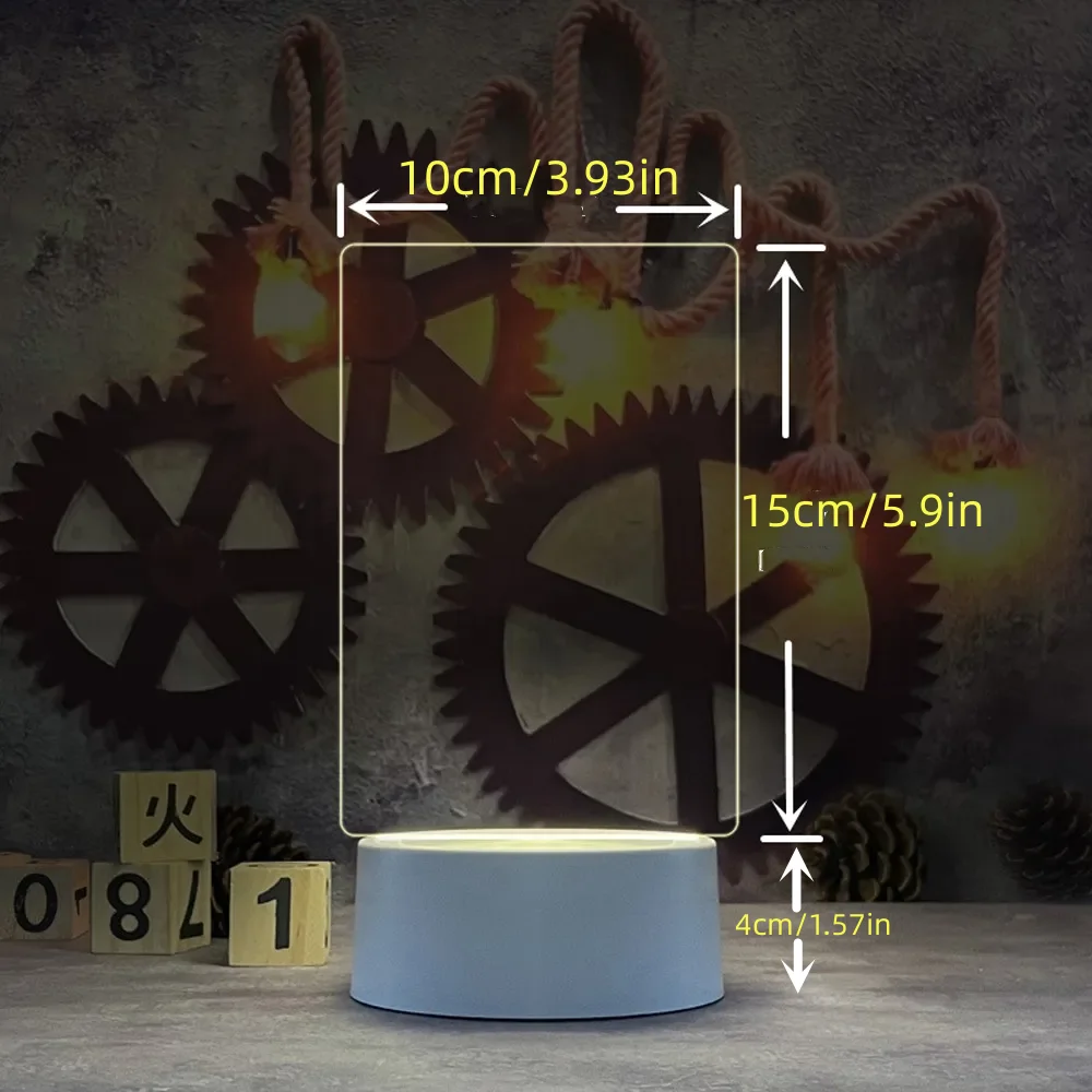 Креативный светодиодный блокнот для письма USB доска сообщений с ручкой