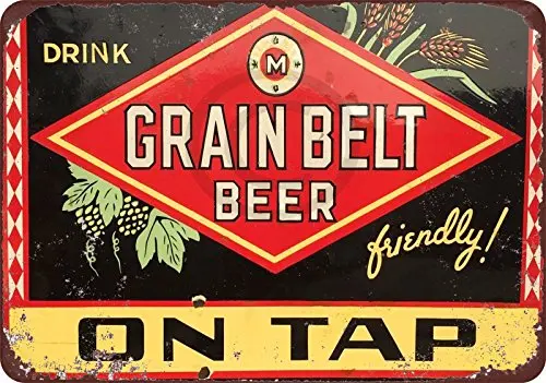

Custom Kraze Grain Belt Beer On Tap Vintage Reproduction Metal Sign