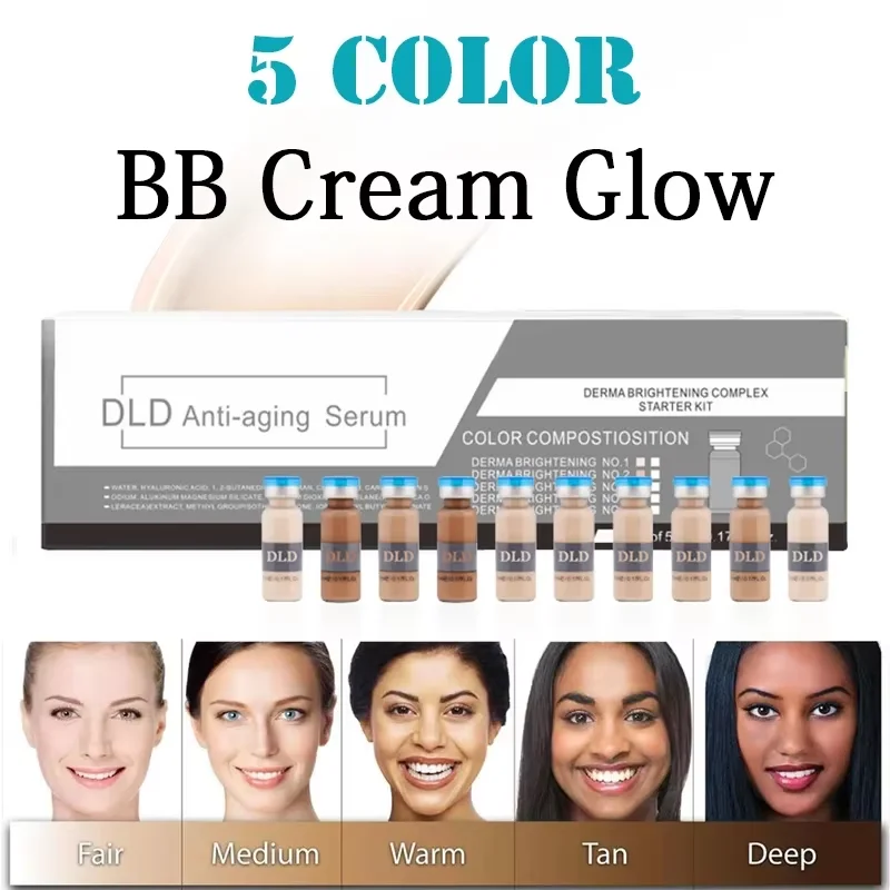 Фото Корейский BB-крем 5 мл Glow Ampoule: стартовый набор для улучшения кожи, полуперманентный, с ниацинамидом, тональный крем-консилер, увлажняющий, для красоты №5
