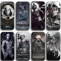 marvel moon knight phone cases for samsung s20 s21 fe plus ultra funda coque shockproof original smartphone back cover