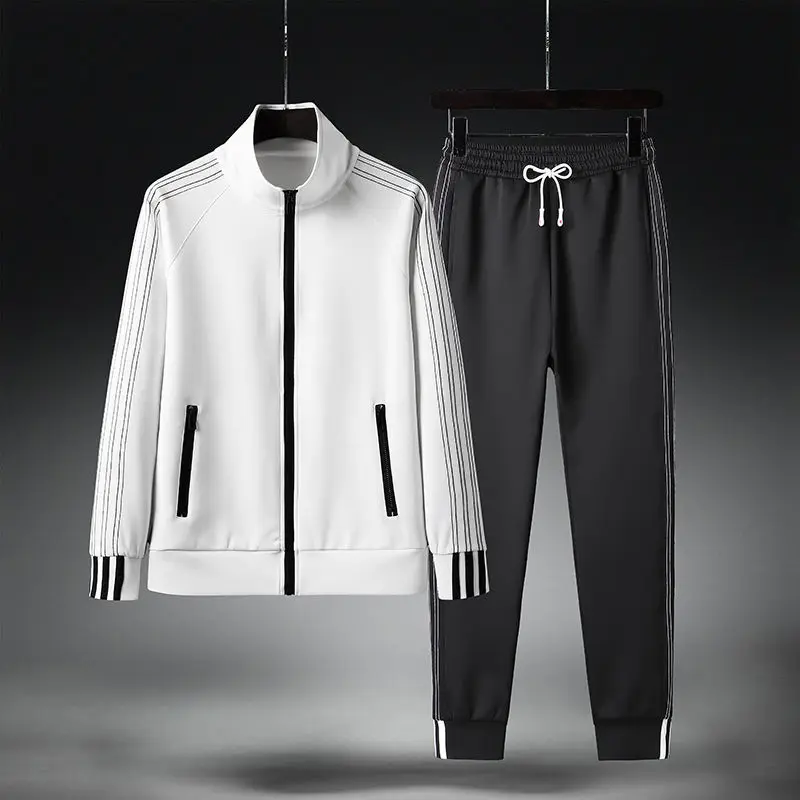 2022 spring and summer clothes a man cotton clothes suit of outdoor leisure clothing long sleeve cardigan fleece two-piece outfi