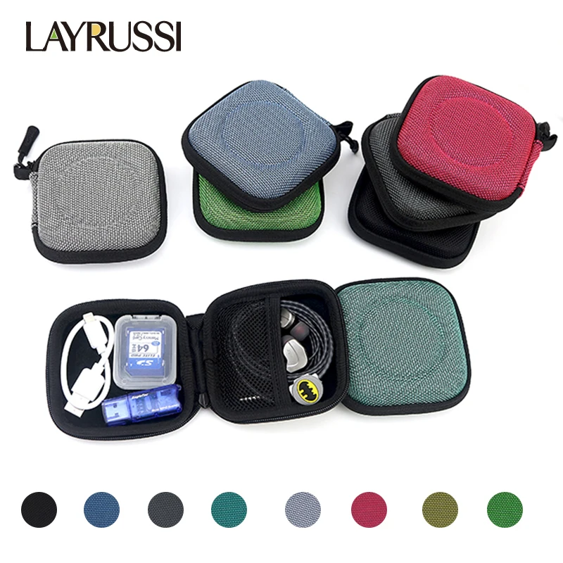 

LAYRUSSI Travel Cable Organizer Bag Earphone Pouch Electronic Accessories Carry Case Portable Waterproof Headphone Storage Bag