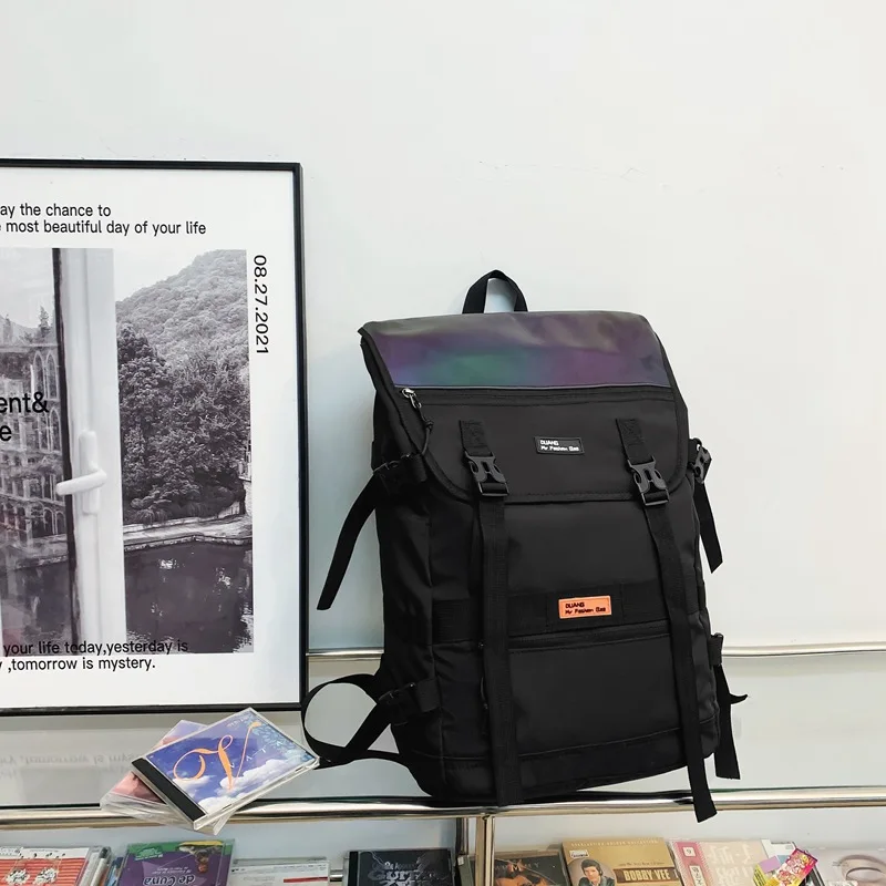 Reflective Harajuku Travel Sports Backpack Waterproof Fitness Duffle Bag Men Women Outdoor Beach GYM Cycling Bicycle Backpack