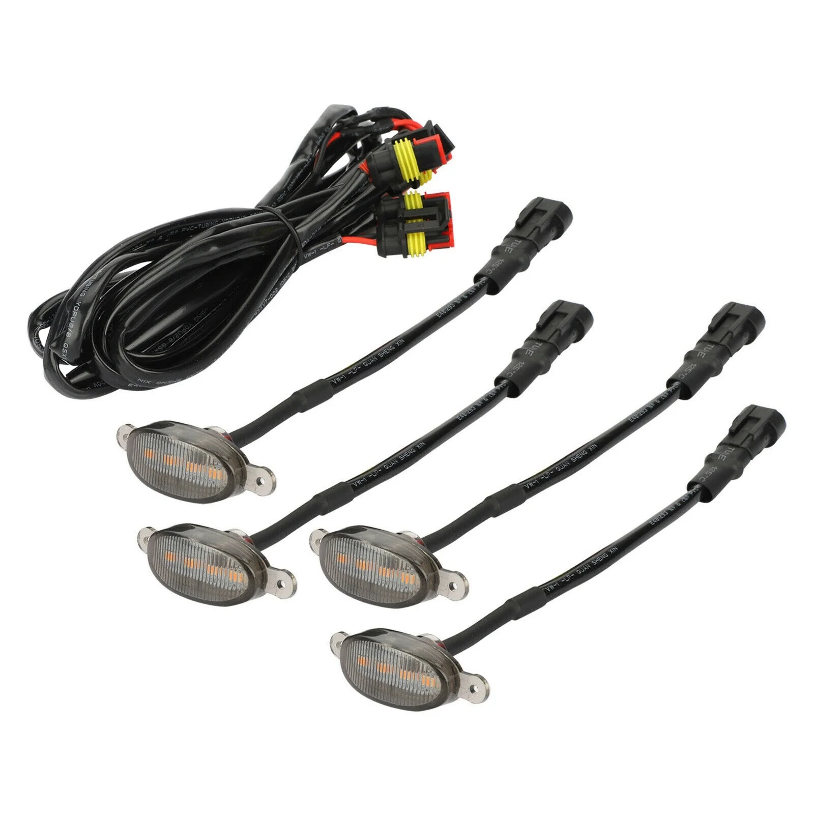 

4X Style Smoked Lens LED Front Grille Running Lights for 2009-2018