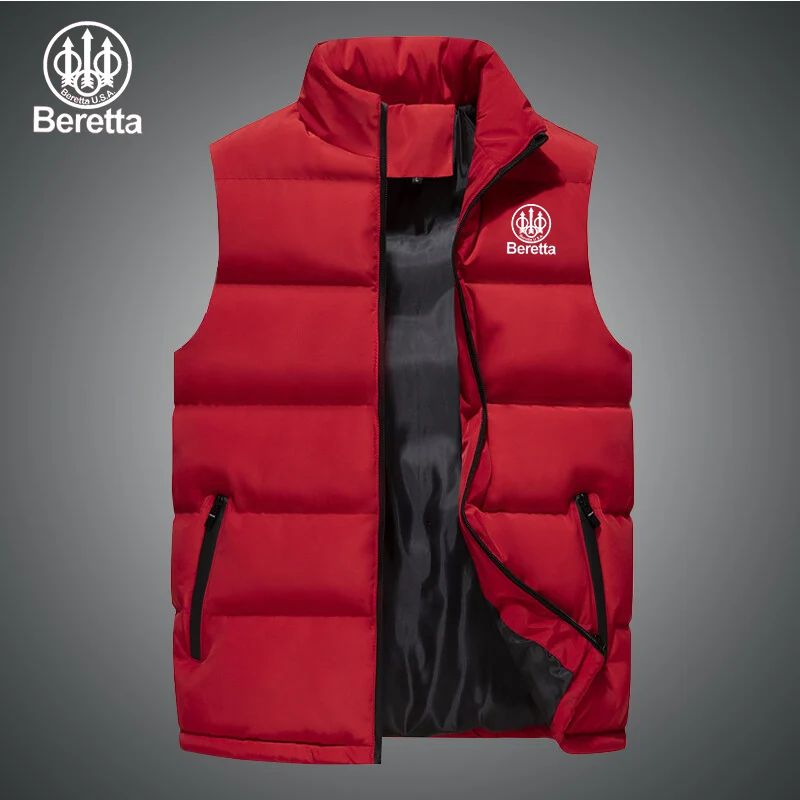 Autumn Winter 2022 Men's Vest Jacket Warm Sleeveless Jacket Men's Casual Sport Vest Jacket Men's Beretta Firearms Brand Clothing
