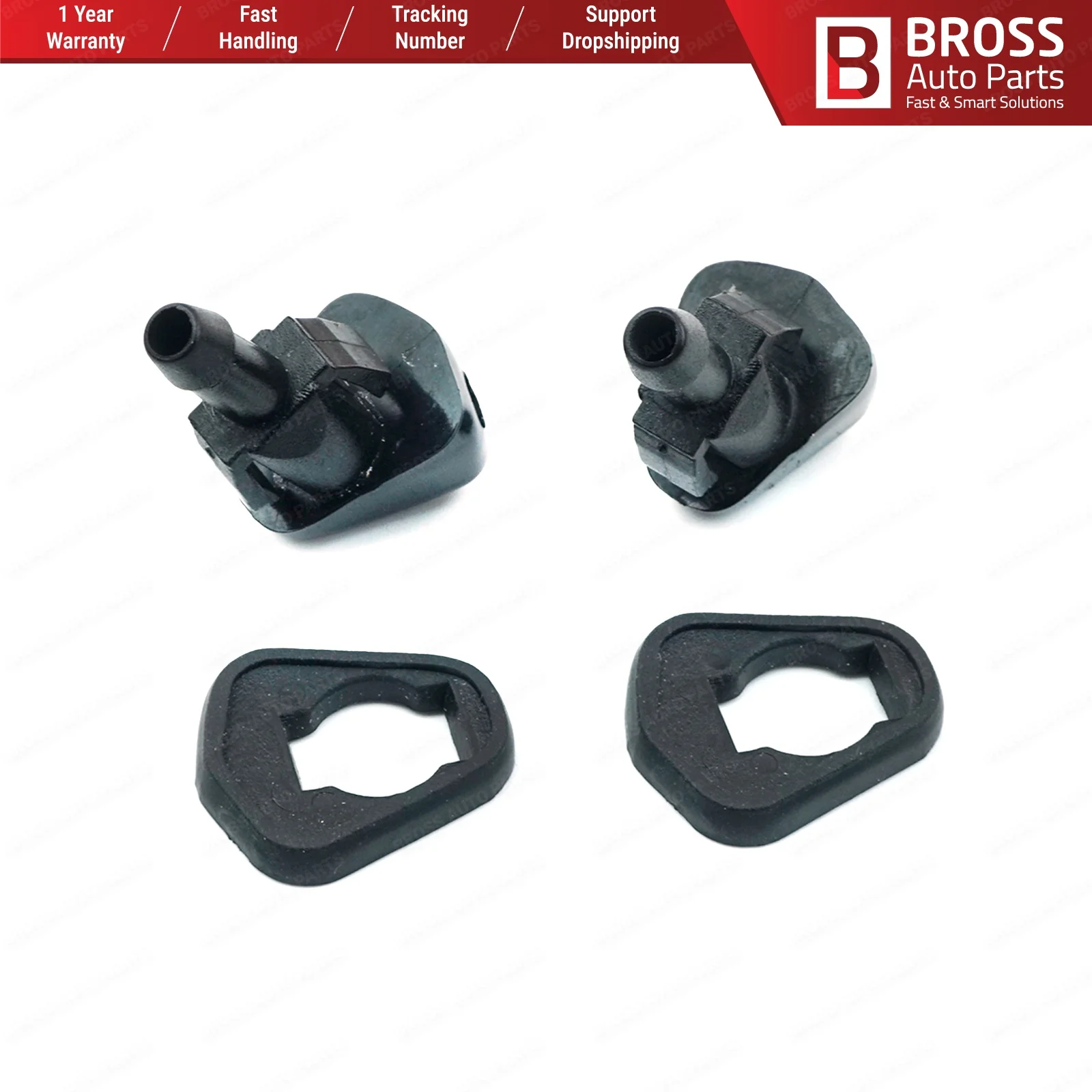 Bross автозапчасти BSP526 2 шт. Передняя ветровая панель водяная Омыватель сопла