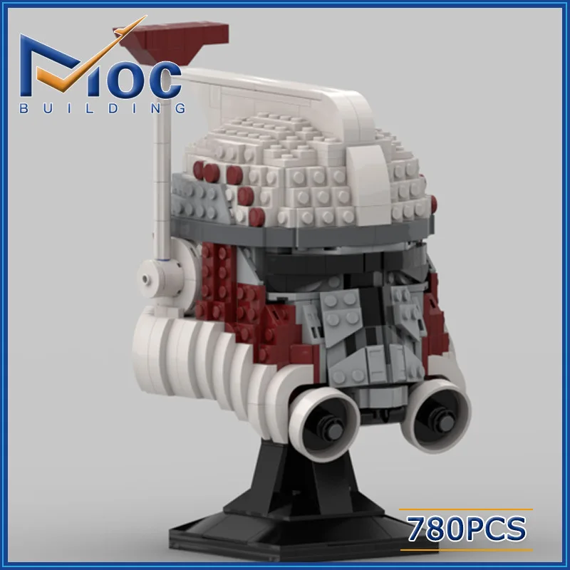 Креативные строительные блоки Moc из мелких частиц серия Звездные войны шлем