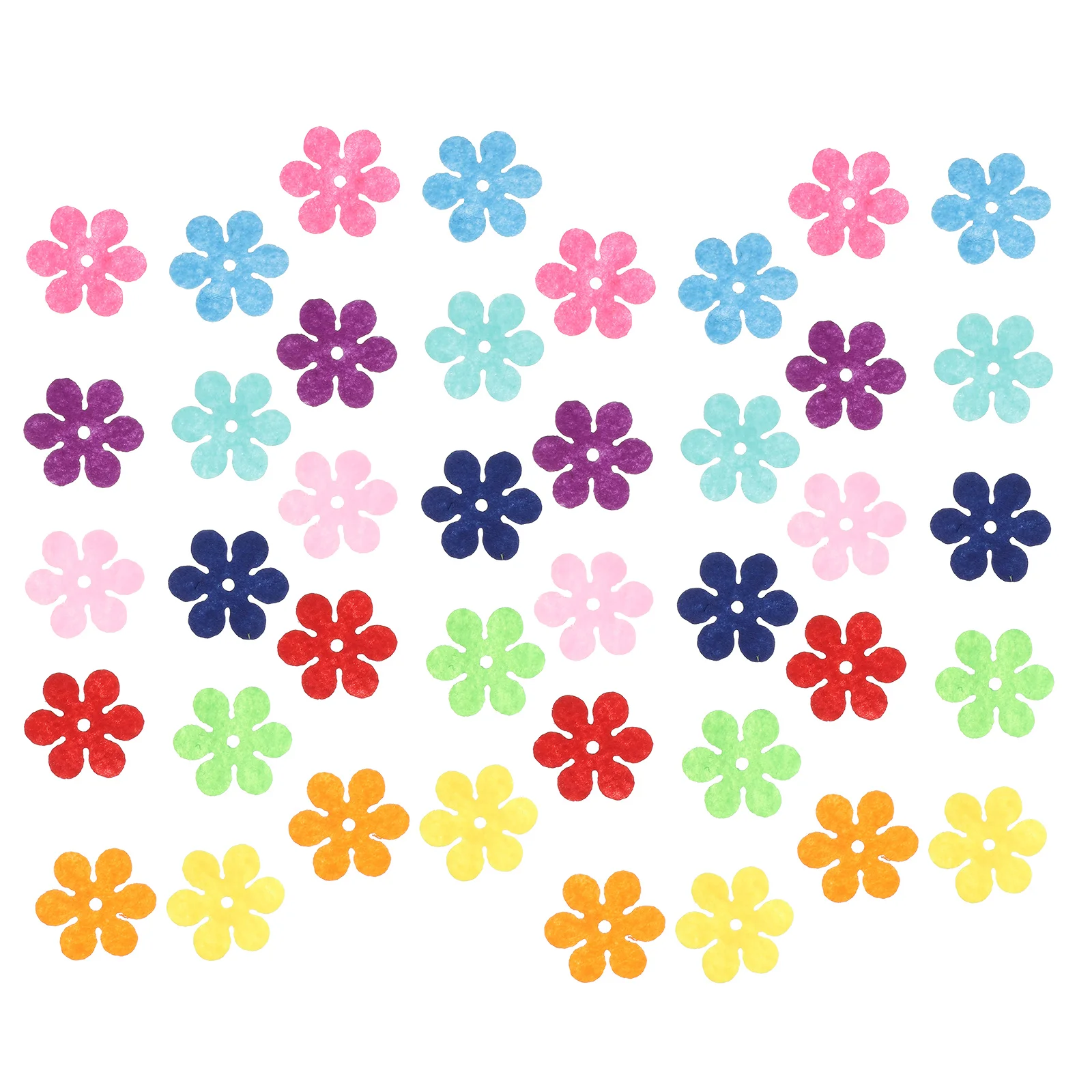 

150Pcs DIY Non-woven Flower Patches Clothes Patches Iron On Applique Embroidery Patch for Home Decor DIY