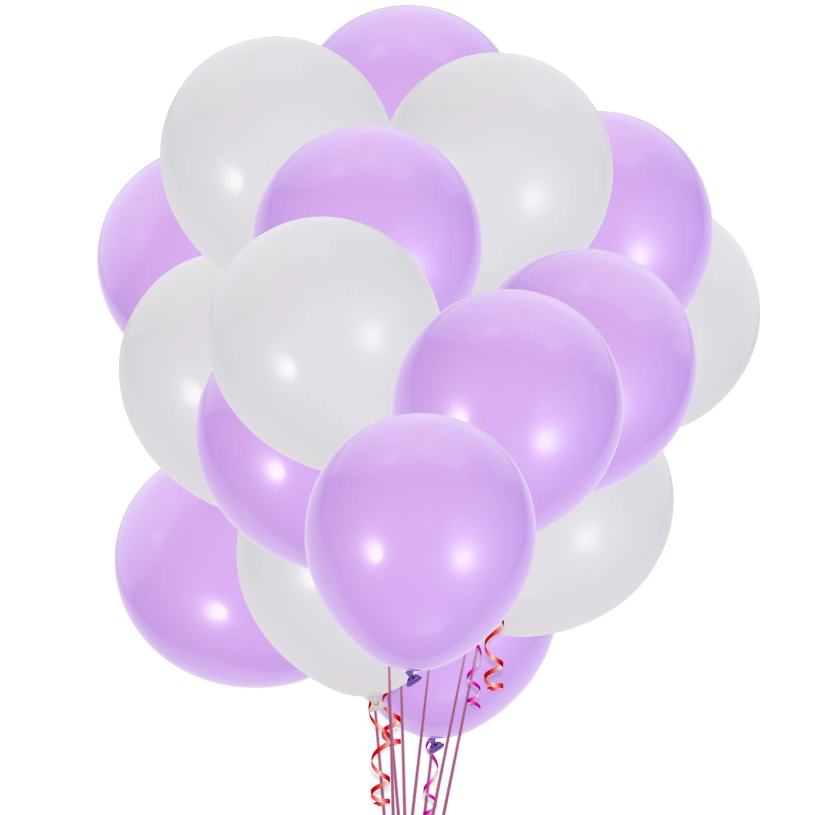 

100 Pcs Metallic Purple Balloons Girls Birthday Party Emulsion Pastel Latex Decoration Plastic Supplies Baby