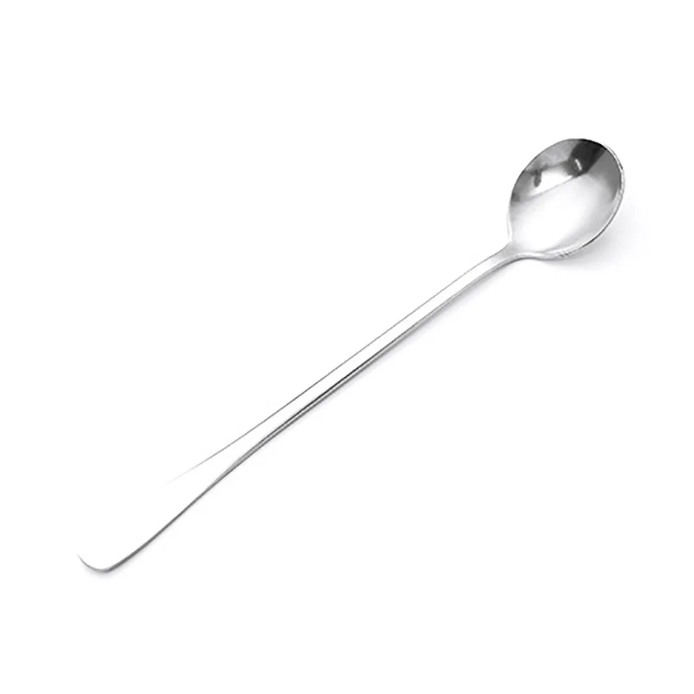 

1PC Long Handled 304 Stainless Steel Coffee Spoon Ice Cream Dessert Tea Stirring Spoon For Picnic Kitchen Accessories Bar Tools