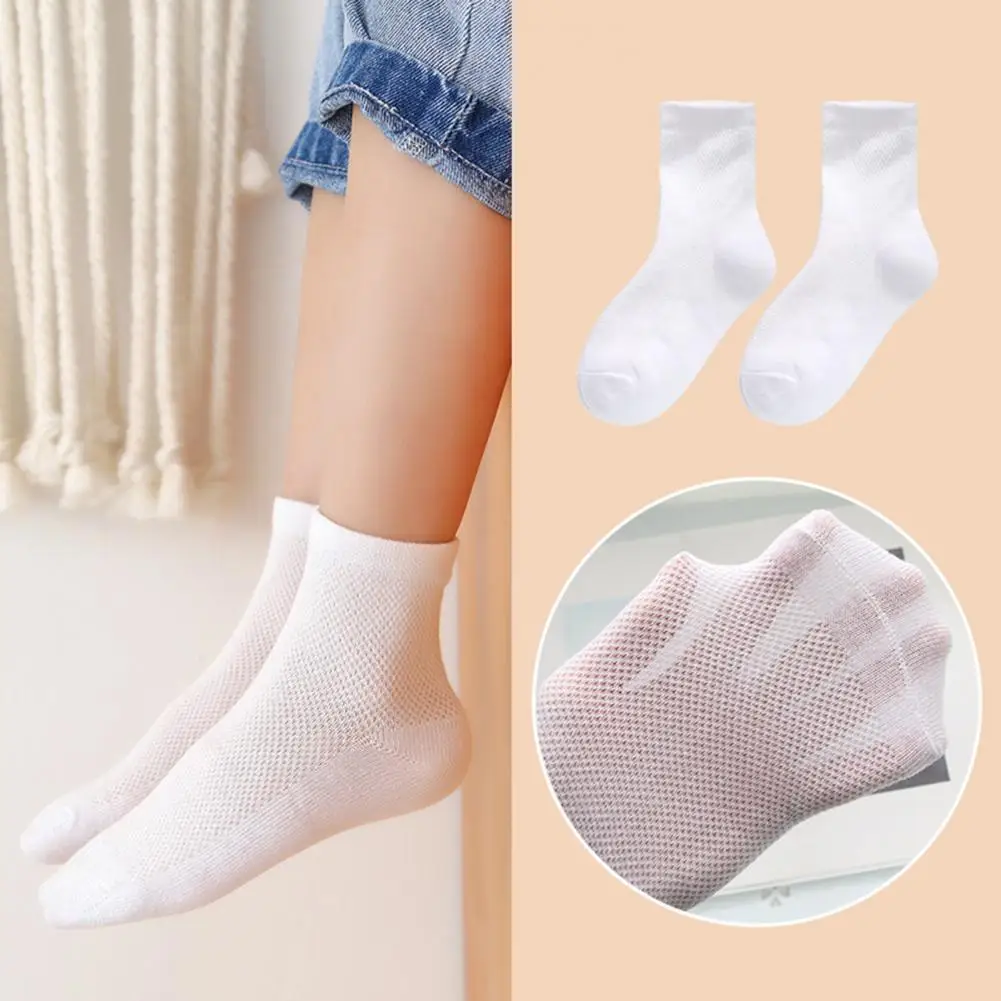 

1 Pair Infant Socks All Match Summer Wear-resistant Sweat Absorption Cut-out Socks Children Socks for Daily Wear