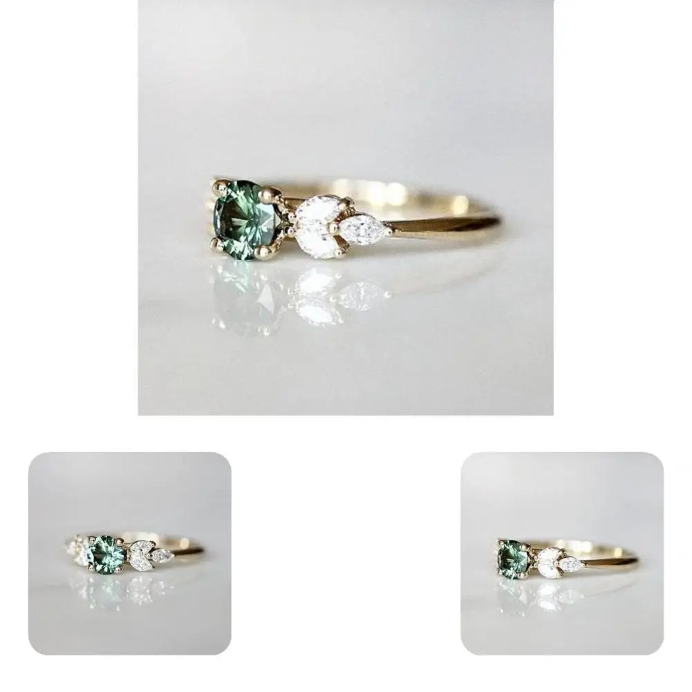 

Female Ring Trendy Accessory Transparent Cubic Zircon Female Ring for Prom Knuckle Ring Ring