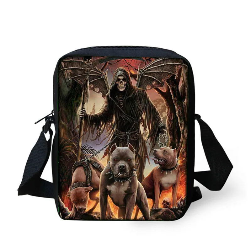 ADVOCATOR 2022 Trend Skull Pattern Crossbody Bags Customized Children School Bags Shoulder Messenger Bag with Free Shipping