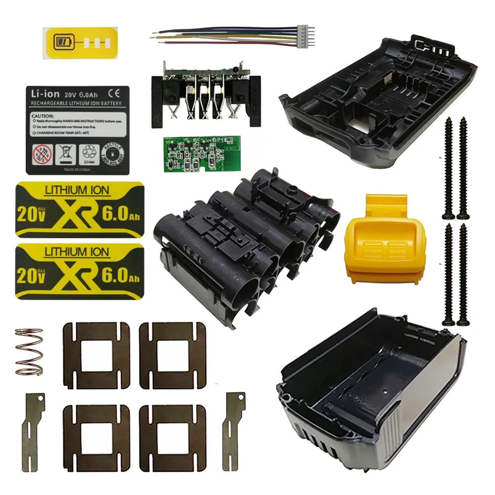 

DCB200 Li-Ion Battery Plastic Box Case PCB Charging Protection Circuit Board for Dewalt 18V 20V 6.0Ah Tool Housing